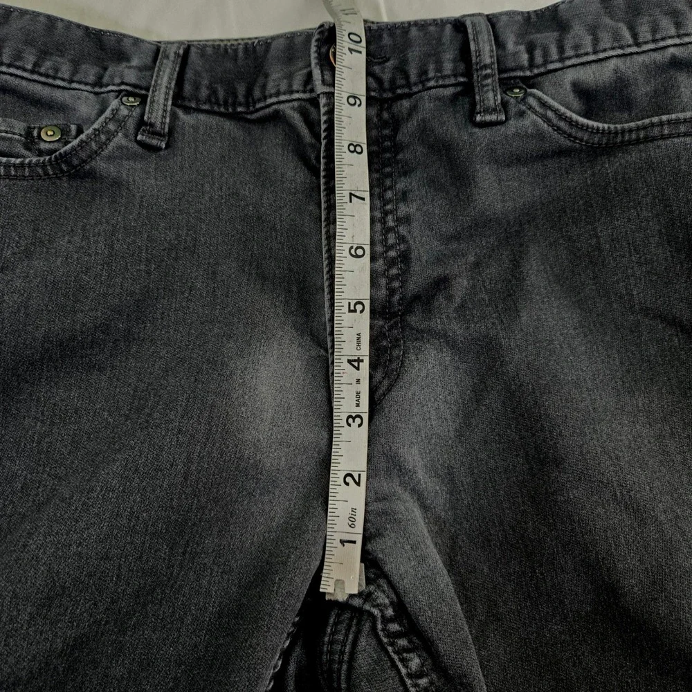 Banana Republic Mens Travel Jean Athletic Fit Charcoal Heat Jeans 35x30 Stretch